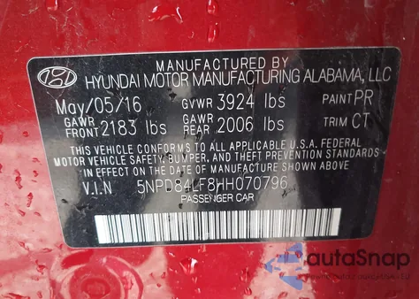 5NPD84LF8HH070796
